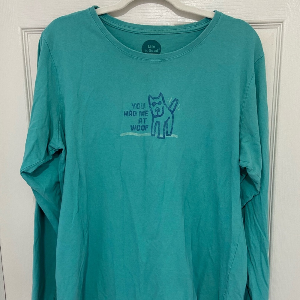 Life is Good Dog Shirt